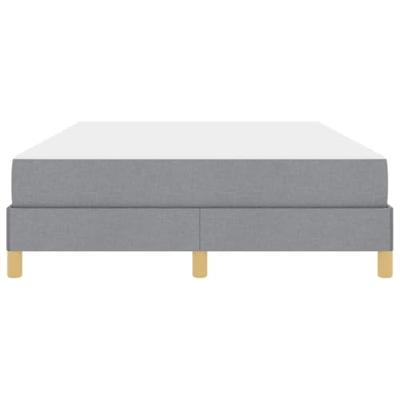 Boxspring bed Lichtgrijs en Bruin 140 x 200 cm