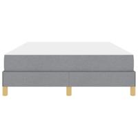 Boxspring bed Lichtgrijs en Bruin 140 x 200 cm - thumbnail