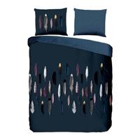 Good Morning Dekbedovertrek "veren" - Blauw - (140x200/220 cm) - Katoen - thumbnail