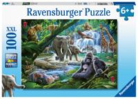 Ravensburger puzzel jungledieren - 100 stukjes - thumbnail