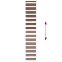 VidaXL Zebra rolgordijn 45x230 cm stofbreedte 40,9 cm polyester bruin - thumbnail