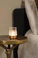 Lucide LILY - Oplaadbare Tafellamp - Accu/Batterij - Ø 8 cm - LED 3 StepDim - 1x3W 2700K/3000K - Mat Goud / Messing - Set van 3 - thumbnail