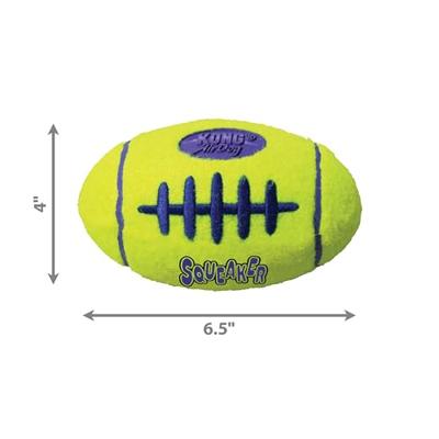 KONG AIRDOG FOOTBALL GEEL SMALL 9X5,5 CM