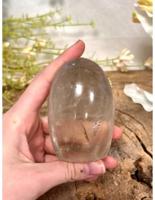 Bergkristal sculptuur 300 - 400 gram helder uniek Madagaskar - thumbnail