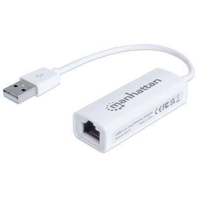 Manhattan Fast Ethernet Adapter Netwerkadapter 100 MBit/s USB-A 2.0