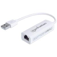 Manhattan Fast Ethernet Adapter Netwerkadapter 100 MBit/s USB-A 2.0 - thumbnail