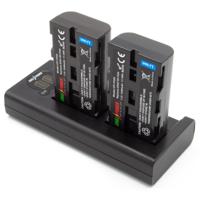 ChiliPower NP-F550 Sony USB Duo Kit - Camera accu set - thumbnail