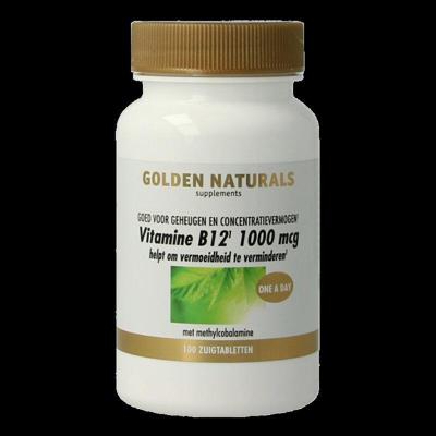 Golden Naturals Vitamine B12 1000mcg Zuigtabletten