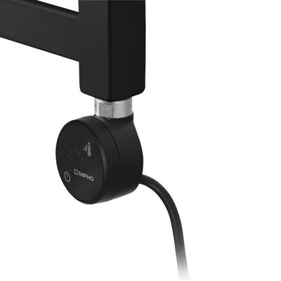 Elektrisch Thermostaat Radiator MOA 400W tbv Handdoekradiator Sapho Dorlion Mat Zwart Sapho