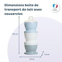 Melktransportcontainer - THERMOBABY - Met deksels - Blauw - thumbnail