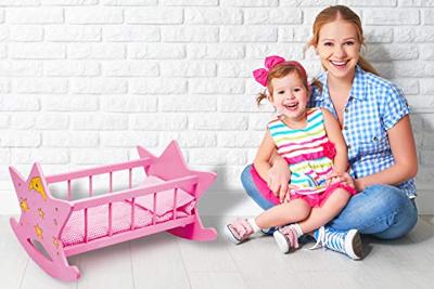 Small Foot - houten poppenbed ster roze Small Foot - houten poppenbed ster roze