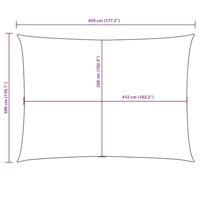 Zonnescherm rechthoekig 3x4,5 m oxford stof beige - thumbnail