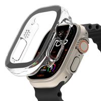 Belkin ScreenForce TemperedCurve 2-in-1 screenprotector voor de Apple Watch Ultra, Ultra 2, met beschermende bumper - Tempered Glass screen protector, Apple Watch-accessoires - Transparant - thumbnail