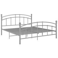 Bedframe metaal grijs 140x200 cm - thumbnail