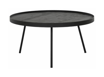 DTP Home Salontafel 'Saturnus' Teakhout, 60cm, kleur Zwart DTP Home Salontafel 'Saturnus' Teakhout, 60cm, kleur Zwart