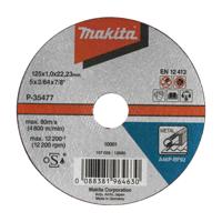 Makita Accessoires Doorslijpschijf 125x1,6mm metaal - B-35134 - 10 stuks - B-35134 - thumbnail