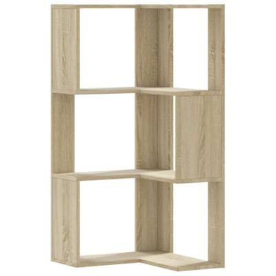 Boekenkast 3-laags hoek 50x50x102 cm bewerkt hout sonoma eiken Boekenkast 3-laags hoek 50x50x102 cm bewerkt hout sonoma eiken