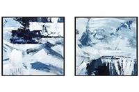 Schilderij DKD Home Decor Abstract (2 Stuks) (45 x 2 x 60 cm) - thumbnail