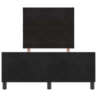 Bedframe met hoofdeinde Zwart 120 x 190 cm Fluweel - thumbnail