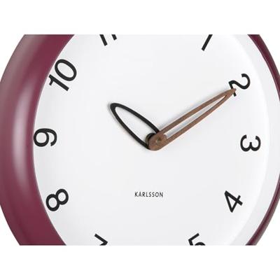 Karlsson Wandklok Bella - Dark mauve - 4.2x30x30cm Karlsson Wandklok Bella - Dark mauve - 4.2x30x30cm