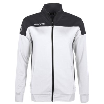 Stanno 408603 Pride Full Zip Ladies Jacket - White-Black - XL Stanno 408603 Pride Full Zip Ladies Jacket - White-Black - XL