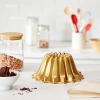 Nordic Ware Tulband / Bakvorm - Lotus Bundt Goud - Gietaluminium - ø 21 / 1.2 liter - thumbnail