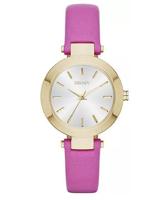 Horlogeband DKNY NY2414 Leder Roze 12mm - thumbnail