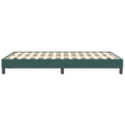 Bedframe zonder matras 120x210 cm fluweel donkergroen Bedframe zonder matras 120x210 cm fluweel donkergroen