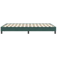 Bedframe zonder matras 120x210 cm fluweel donkergroen - thumbnail