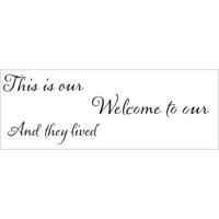 The Crafter's Workshop • stencil happily ever plus 41,91x15,2cm - thumbnail