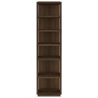 VidaXL Schoenenrekken 2 st 27,5x27x102 cm bewerkt hout bruineiken - thumbnail