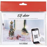 Creativ Company Mini hobbyset kabouterdeur, kerstboom, 1 doos - thumbnail