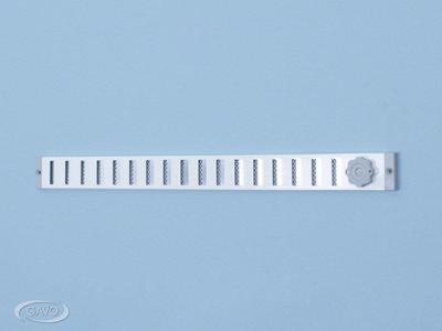 Schuifrooster aluminium 40 mm. hoog wit RAL 9010