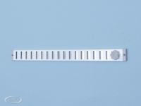Schuifrooster aluminium 40 mm. hoog wit RAL 9010 - thumbnail