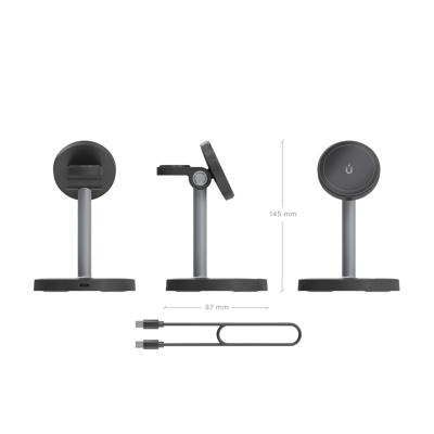 Draadloze oplader Aisens ASCH-15W3WC066-BK Zwart 15 W