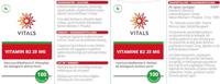 Vitals Vitamine B2 25mg Capsules - thumbnail