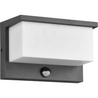 LED Tuinverlichting - Wandlamp Buitenlamp - Trion Stos - 13W - Warm Wit 3000K - Bewegingssensor - Waterdicht IP54 - Antraciet - Aluminium - thumbnail