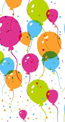 Duni Tafellaken Splash Balloons 120x180