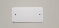 PVC labels 80x150 mm 2 gaten wit 1000 st - thumbnail