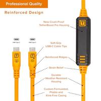Tether Tools TetherPro Optima 10G USB-C, 31&apos; (9.4m), straight orange - thumbnail