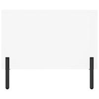 Salontafel 90x50x40 cm bewerkt hout wit - thumbnail