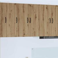 Keukenkast 2 pcs Artisan Eiken 30 x 31 x 80 cm Bewerkt hout - thumbnail