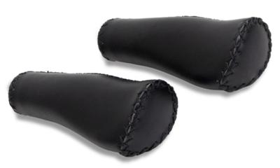 Selle Orient lederen handvatten set zwart 130 mm
