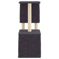 VidaXL Kattenmeubel met sisal krabpalen 86 cm donkergrijs - thumbnail