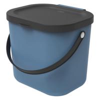 Rotho ALBULA Bio Afvalbakje 23.5x20x20.8 cm 6L Blauw - thumbnail