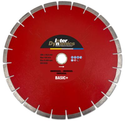 Inter Dynamics Diamantzaag Universeel Basic+ | 180 x 22,23mm - 412372