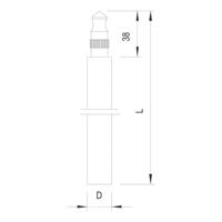 OBO Bettermann 219 20 BP V4A/1,5m Aarding 1 stuk(s) - thumbnail