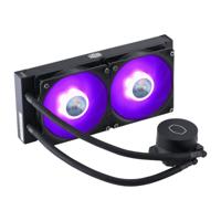 MasterLiquid ML240L V2 RGB - Vloeistof-koelsysteem - 2 x 120 mm - voor Socket LGA2066, LGA2011-v3, LGA2011, LGA1151, LGA1150, LGA1155, LGA1156, LGA1366, AM4, AM3+, AM3, AM2+, AM2, FM2+, FM2, FM1 - thumbnail