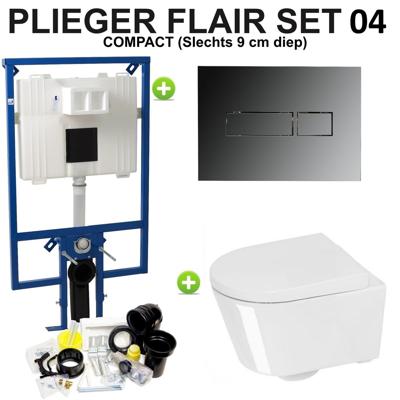 Plieger Flair compact set04 Chroom (meerprijs €20,00)
