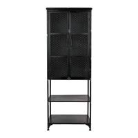 Dutchbone Opbergkast Denver 160.5 x 60cm - Zwart - thumbnail